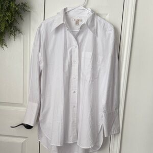 Banana Republic White Button Down Shirt